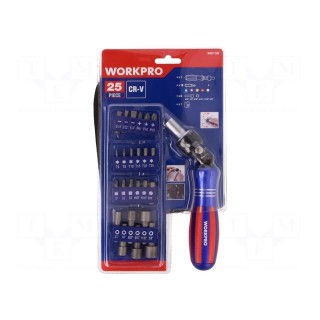 Kit: screwdrivers | Kind of holder: 1/4" (6,3mm),magnetic