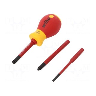 Kit: screwdrivers | insulated | 1kVAC | Size: PH2,SL 3,5,SL/PZ2