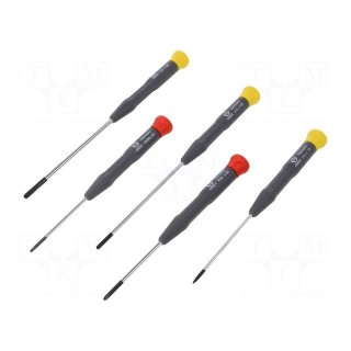 Kit: screwdrivers | precision | Phillips,slot | 5pcs.