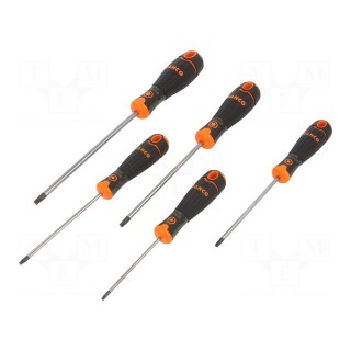 Kit: screwdrivers | Pcs: 5 | Torx® | Size: TX10,TX15,TX20,TX25,TX30