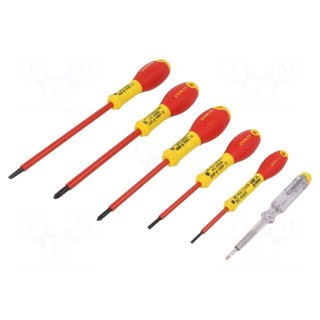 Kit: screwdrivers | insulated | 1kVAC | Pozidriv®,slot | FATMAX®