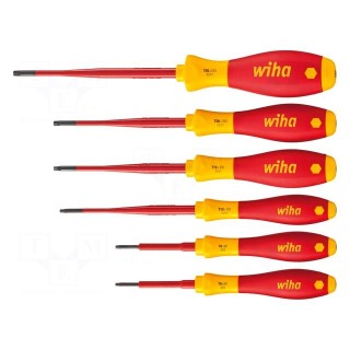 Kit: screwdrivers | insulated,slim | 1kVAC | Torx® with protection