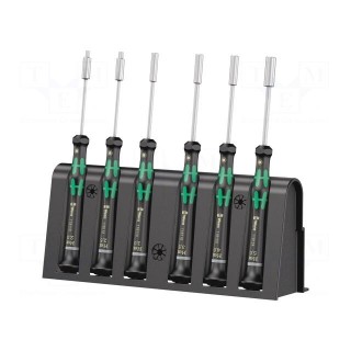Kit: screwdrivers | precision | 6-angles socket | Kraftform Micro
