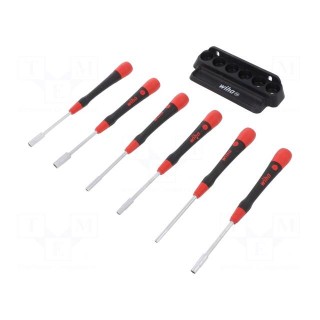 Kit: screwdrivers | precision | 6-angles socket | PicoFinish® | 6pcs.