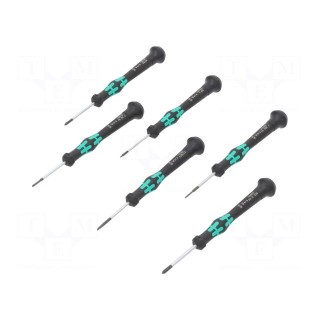 Kit: screwdrivers | Pcs: 6 | precision | Microstix®,Phillips,slot