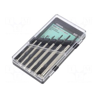 Kit: screwdrivers | Pcs: 6 | precision | Phillips,slot | Package: box