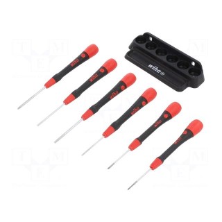 Kit: screwdrivers | Pcs: 6 | precision | Phillips,slot