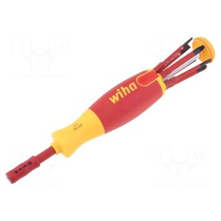 Kit: screwdriver | 6pcs | insulated | 1kVAC | Kind of holder: 6mm