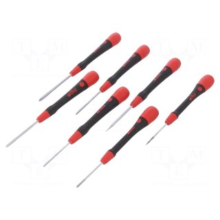 Kit: screwdrivers | Pcs: 7 | precision | Phillips,slot