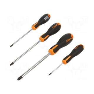 Kit: screwdrivers | Phillips | Size: PH0,PH1,PH2,PH3 | 4pcs.