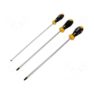 Kit: screwdrivers | Phillips,Pozidriv®,slot | Size: PH2,PZ2,SL 4