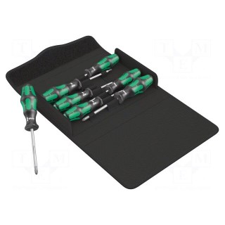 Kit: screwdrivers | Phillips,Pozidriv®,slot,Torx® | case | 7pcs.