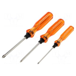 Kit: screwdrivers | Phillips,slot | 3pcs.