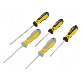 Kit: screwdrivers | Phillips,slot | 5pcs.