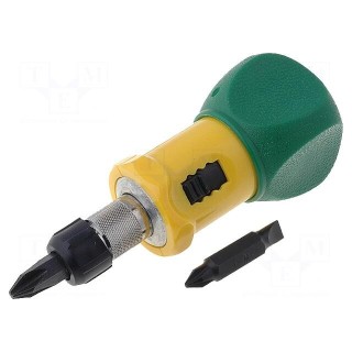Kit: screwdrivers | Phillips,slot | 95mm | Size: PH1,PH2,SL 4,5,SL 6