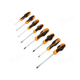 Kit: screwdrivers | Phillips,slot | BETAGRIP | 8pcs.