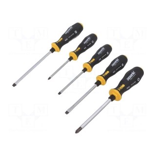 Kit: screwdrivers | Phillips,slot | ERGONIC® | 5pcs.