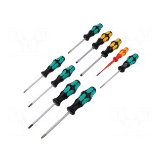 Kit: screwdrivers | Phillips,slot,Torx® | 9pcs.