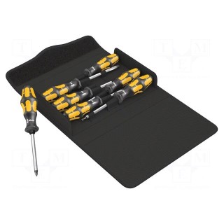 Kit: screwdrivers | Phillips,slot,Torx® | Kraftform Plus-900 | case