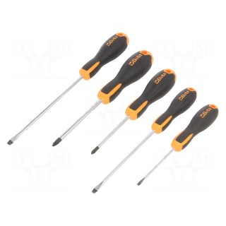 Kit: screwdrivers | Pozidriv®,slot | EVOX | 5pcs.