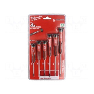Kit: screwdrivers | precision | Torx® | 6pcs.