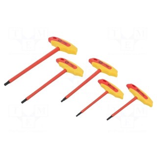 Kit: screwdrivers | insulated | 1kVAC | hex key | for electricians