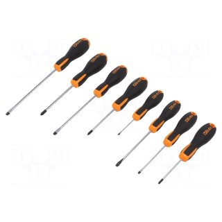Kit: screwdrivers | Phillips,slot | EVOX | 8pcs.