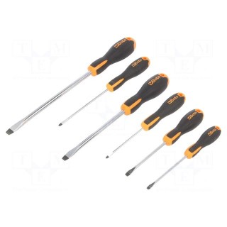 Kit: screwdrivers | slot | EVOX | 6pcs.