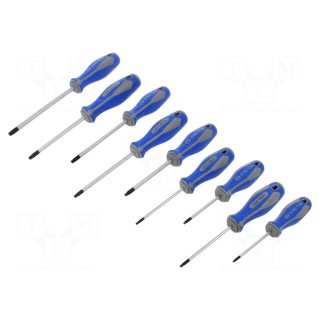 Kit: screwdrivers | Torx® | 9pcs.