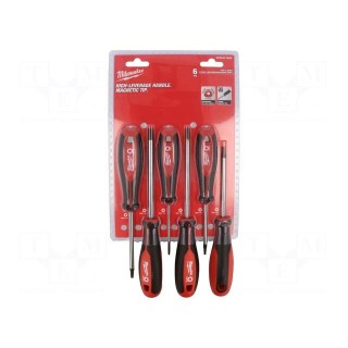 Kit: screwdrivers | Torx® | Size: TX10,TX15,TX20,TX25,TX30,TX40