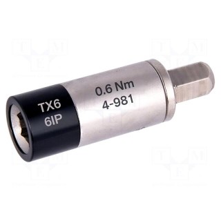 Adapter | max.0.6Nm | Mounting: 1/4" | Kind: torque