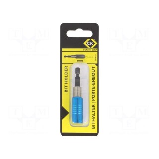 Holders for screwdriver bits | Socket: 1/4" | Overall len: 60mm