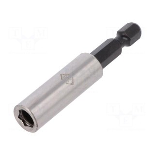 Holders for screwdriver bits | Socket: 1/4" | Overall len: 60mm