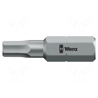 Screwdriver bit | Hex Plus key | HEX 7/32" | Overall len: 25mm
