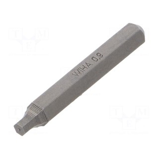 Screwdriver bit | hex key | HEX 0,9mm | Overall len: 28mm | MICRO