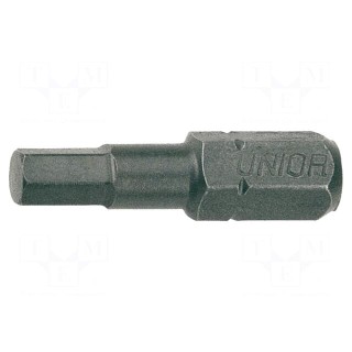Screwdriver bit | hex key | HEX 2,5mm | Overall len: 25mm | 3pcs.