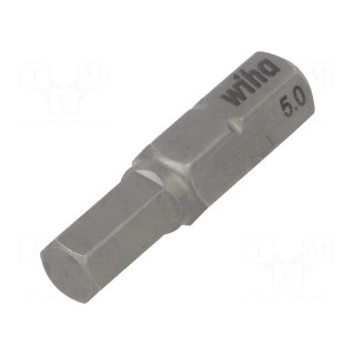 Screwdriver bit | Allen hex key | HEX 5mm | Overall len: 25mm