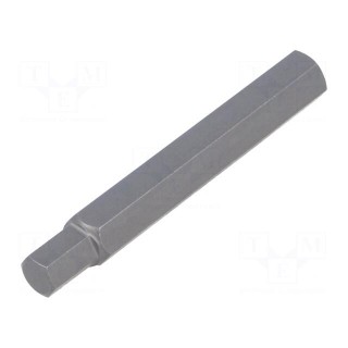 Screwdriver bit | hex key | HEX 8mm | Overall len: 75mm