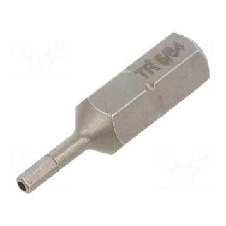 Screwdriver bit | hex key with protection | TR 5/64" | STANDARD