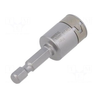 Screwdriver bit | 6-angles socket | Socket: HEX 10mm