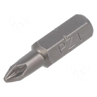 Screwdriver bit | Pozidriv® | PZ1 | Overall len: 25mm
