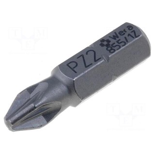 Screwdriver bit | Pozidriv® | PZ2 | Overall len: 25mm