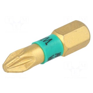 Screwdriver bit | Pozidriv® | PZ2 | Overall len: 25mm