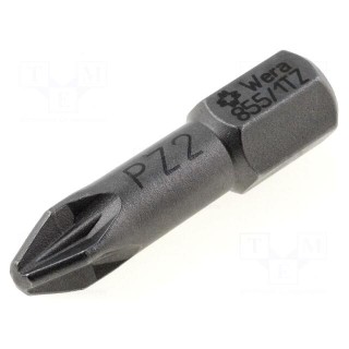 Screwdriver bit | Pozidriv® | PZ2 | Overall len: 25mm | Torsion