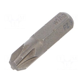 Screwdriver bit | Pozidriv® | PZ3 | Overall len: 25mm | 3pcs | STANDARD