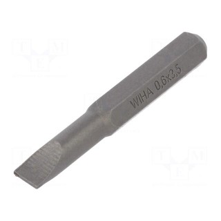 Screwdriver bit | slot | 3,5x0,6mm | Overall len: 28mm | Series: MICRO