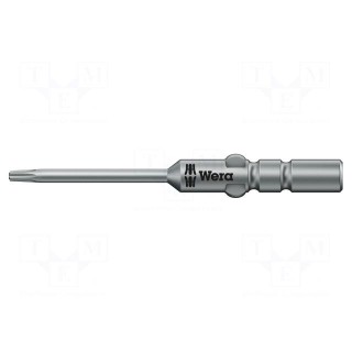 Screwdriver bit | Torx® | TX03 | Overall len: 40mm | Ø: 1.7mm