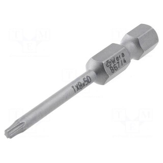 Screwdriver bit | Torx® | TX08 | Overall len: 50mm