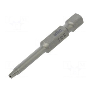 Screwdriver bit | Torx® with protection | T10H | Overall len: 50mm