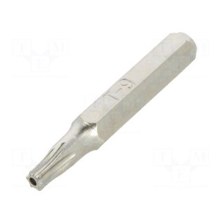Screwdriver bit | Torx® with protection | T9H | Overall len: 27mm